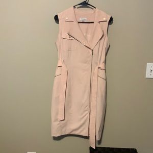 Calvin Klein moto cross zip dress